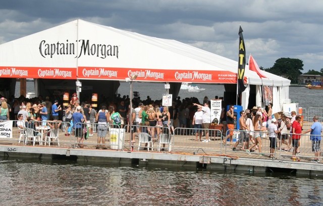 Captain Morgan barge Sunfest WPB