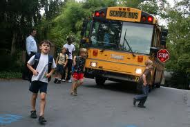 kids around bus