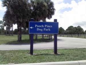 Entry Sign Pooch Pines Dog Park