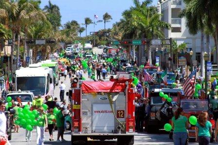 St. Patrick's Day Parade in Delray Beach, Florida