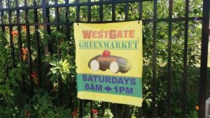 WestGate Greenmarket sign